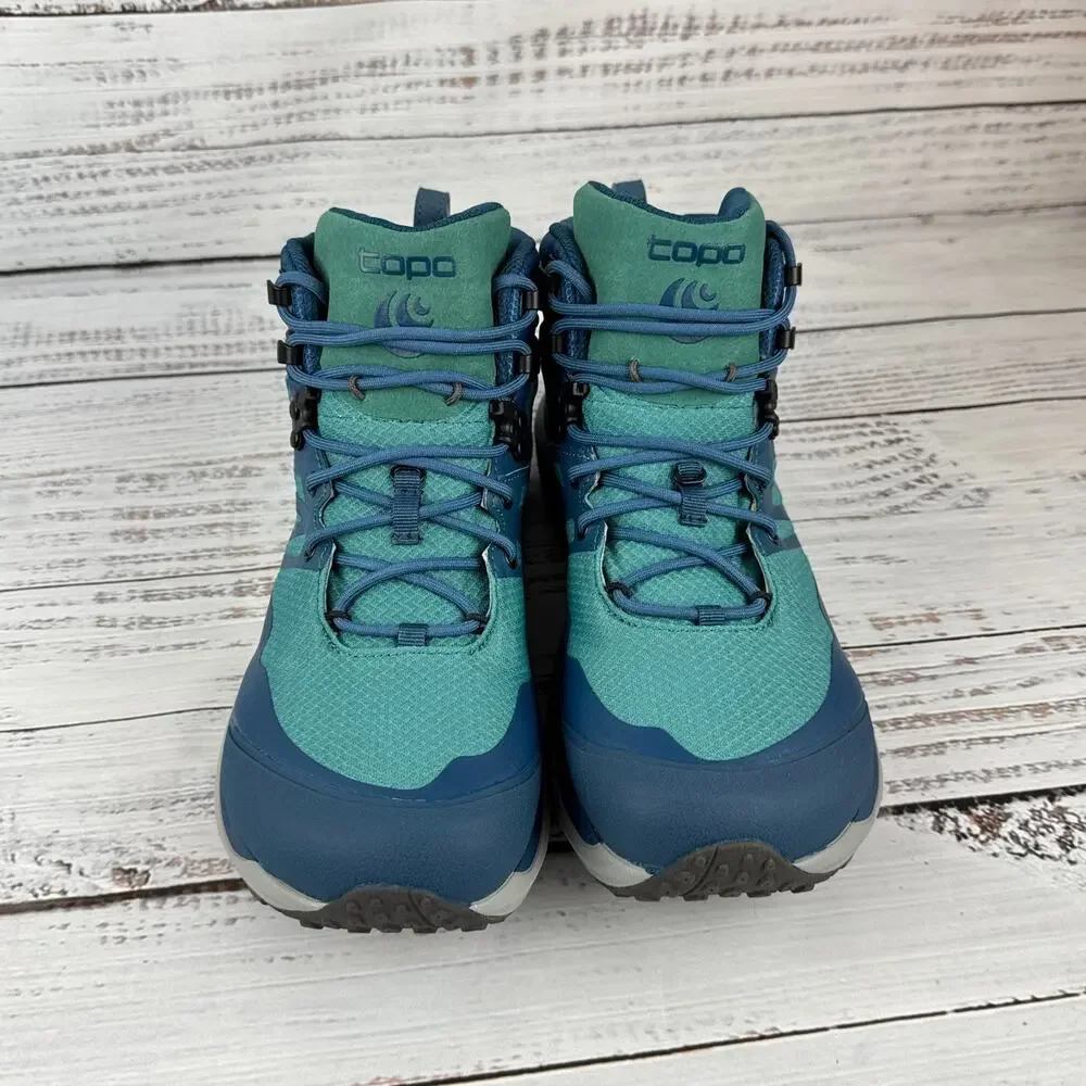 Topo Athletic Trailventure 2 WP Womens US 10 Hiking Boots Ocean Blue